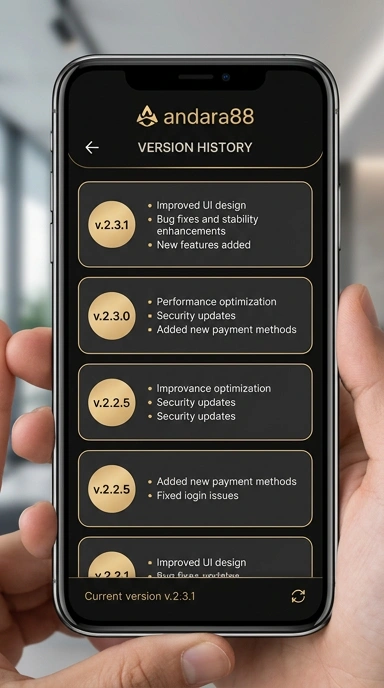 Riwayat Versi andara88 untuk Pengguna Android
