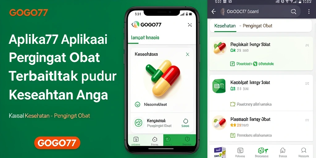 Antarmuka GOGO77 yang user-friendly untuk pengingat obat.