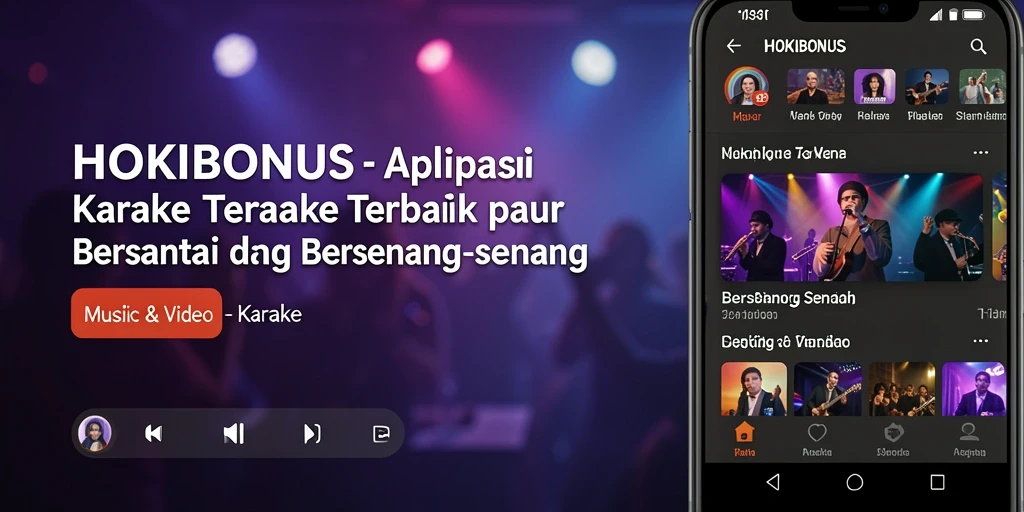 Antarmuka HOKIBONUS yang user-friendly untuk karaoke.