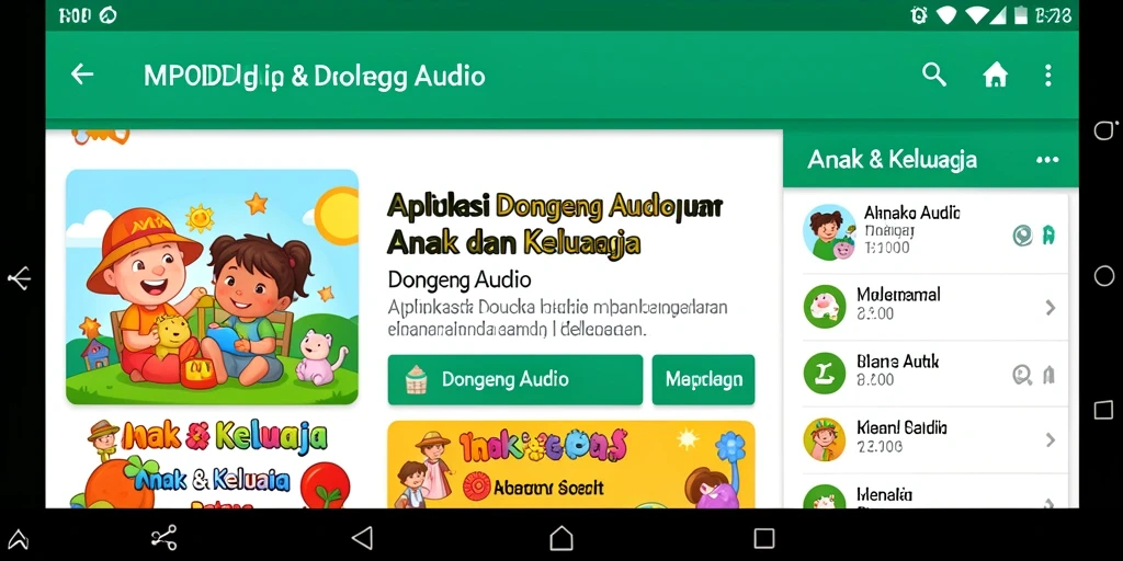 Tampilan antarmuka MPOID yang menarik dan ramah anak.