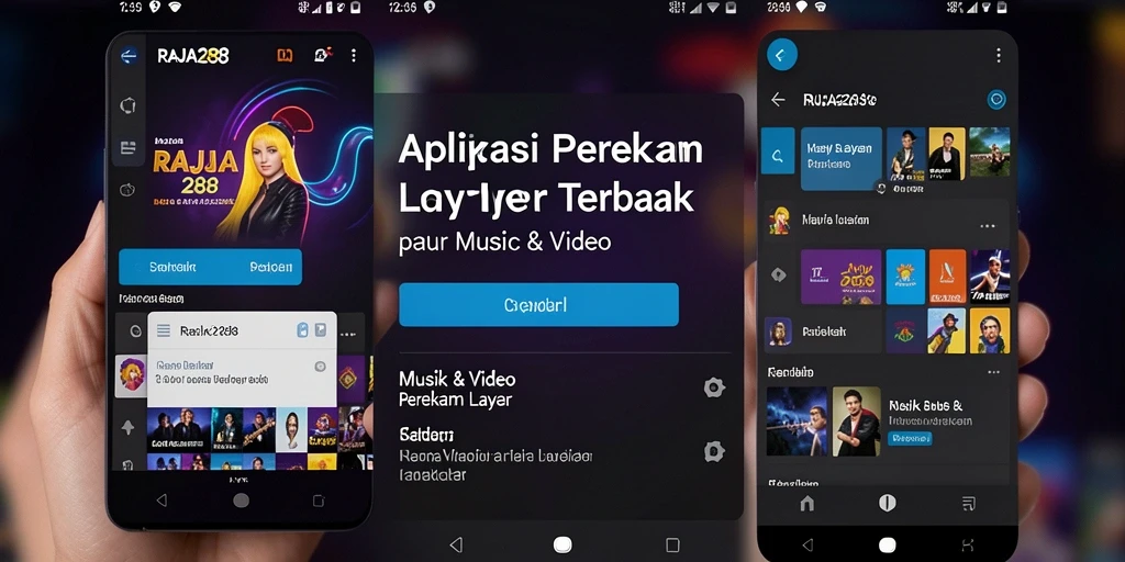 Tampilan antarmuka aplikasi Perekam Layar yang user-friendly.