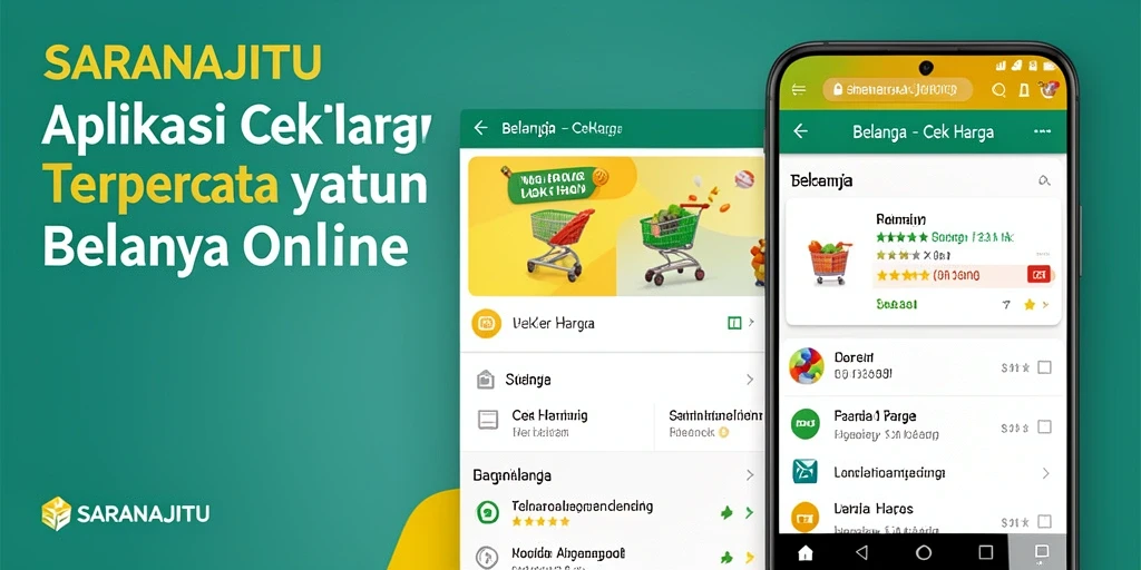 Antarmuka aplikasi SARANAJITU yang menampilkan fungsi Cek Harga.